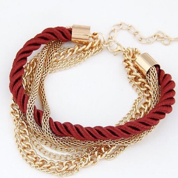 Jewelry - Bracelet- NEW- Chain and Rope Bracelet